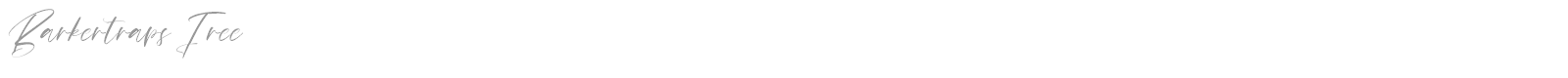 Barkertraps font preview